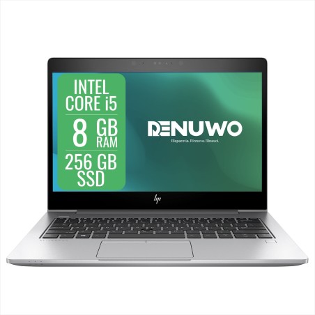 HP Ricondizionato grado A Elitebook 830 G6 13.3'' i5-8250U Ram 8gb Ssd 256gb Wifi Win 11